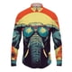 thumbnail image 3 of Camisa con solapa de animal para hombre, estampado de elefante en 3D, camisas casuales de moda para hombre y mujer, camisas de manga larga con botones, ropa de calle de gran tamaño unisex, 3 of 5