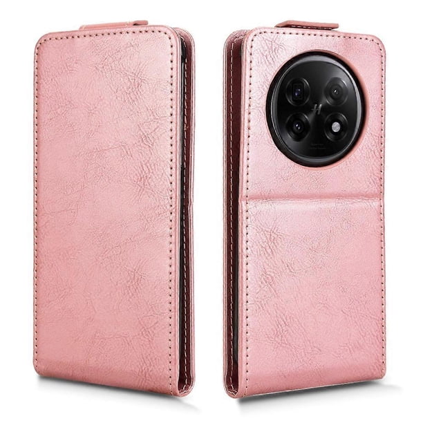 For Oppo Find N5 5G Stand Case Magnetic Clasp Vertical Flip Leather Phone Cover with Card Holder - O