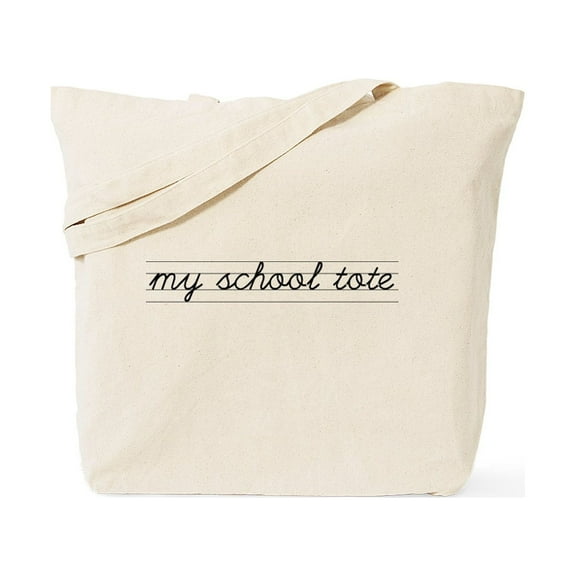 CafePress - My School Tote - Unisex Canvas Tote Bag, Beige, 1-Piece
