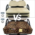 thumbnail image 6 of Yuyamidu Brown Leopard Print Golf Cart Seat Covers Universal Club Car Seat Towel Blanket with 4 Pockets Fashion Golf Cart Accessories, 6 of 8