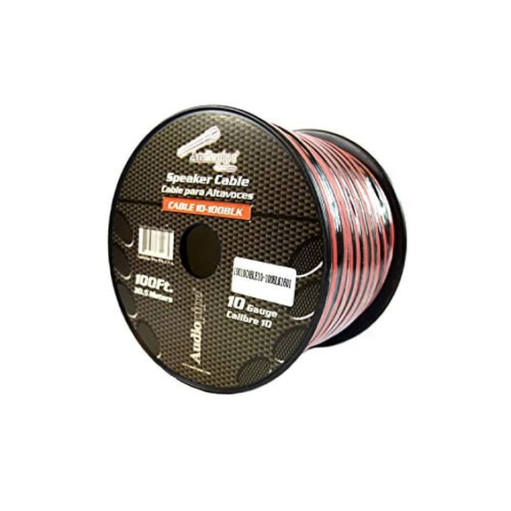 100 ft 10 Gauge awg Red Black Stranded 2 Conductor Speaker Wire Car Home Audio