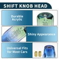 thumbnail image 4 of Unique Bargains Universal 20cm Gear Shift Knob Acrylic for Automatic and Manual Vehicle with 2 Adapter Green Blue 1 Set, 4 of 6