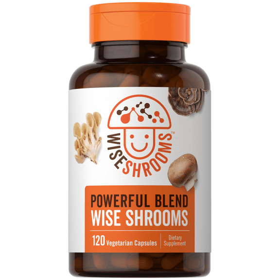 Carlyle Mushroom Complex Capsules | 1650mg | 120 Count | 8 in 1 Blend | by WiseShrooms