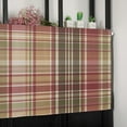 thumbnail image 6 of Valances Curtain Buffalo Check Plaid Kitchen Curtain Valances Rod Pocket Brown Plaid Farmhouse Vintage Window Curtain Treatment Short Topper Curtains for Kitchen Living Room 1 Panel 54x18 Inch, 6 of 6