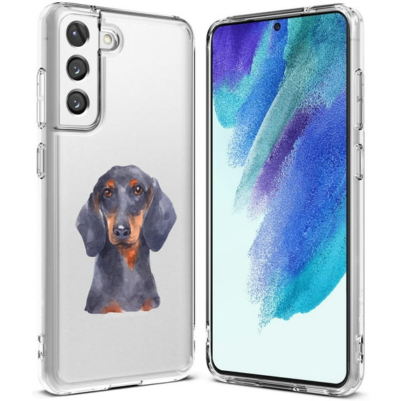 TalkingCase Slim Case for Samsung Galaxy S21 FE 5G (Fan Edition), Slim Thin Gel Tpu Cover, Dog Watercolor 20 Print, Light Weight, Flexible, Soft, Anti-Scratch, Printed in USA