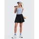 thumbnail image 3 of Falda CRZ YOGA de Tenis Negra, Cintura Alta y Fluida, Talla M, 3 of 5