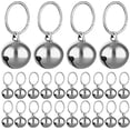 thumbnail image 1 of Campanas para gatos Molain, 24 piezas, 14 mm, con llaveros, cascabeles para collar de perro, accesorios para mascotas, fiestas y festivales., 1 of 5