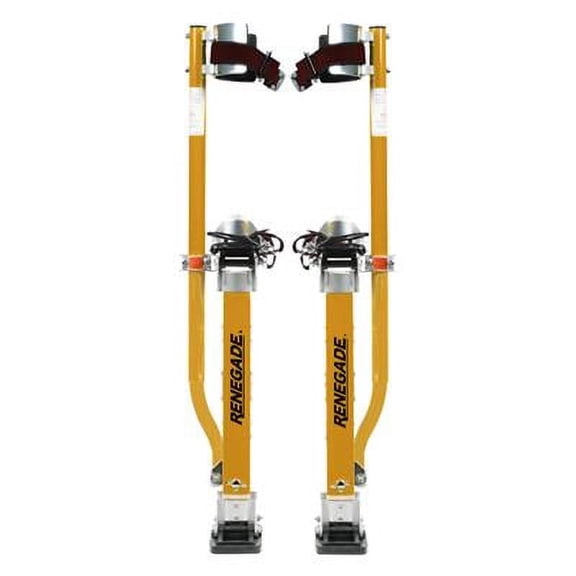 RENEGADE Magnesium Drywall Stilts, 40", 225 lbs Max Weight, Magnesium Drywall Lift