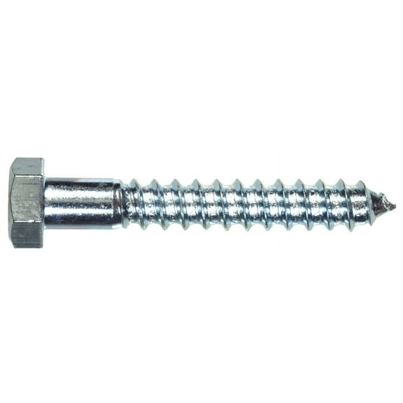 Hillman Lag Screw 1/4 " X 1 " Grade 2 Hex Head