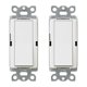 thumbnail image 1 of Interruptor Lutron CA-1PS-WH Claro de encendido/apagado, paquete de 2, blanco, 1 of 2