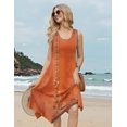 thumbnail image 4 of Zeagoo Sleeveless Dress for Women Casual Tank Midi Dress Crew Neck Flowy Dress Aline Tshirt Dress Ethnic Dress Cruise Dress Beach Sundress, 4 of 6