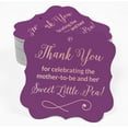 thumbnail image 2 of Inkdotpot Real Rose Gold Foil Thank You For Celebrating The Mother To Be Baby Shower Tags Favor Bracket Shape Hang Pack Of 100 Paper Tags, 2 of 7