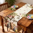 thumbnail image 4 of Sruoe Spring Table Runner, Floral Runny Table Runners Home Party Holiday Decorations, Farmhouse Table Runner for Kitchen Dining Table, Rustic Table Cloth Decor for Hoilday Home Party Spring Gift, 4 of 7
