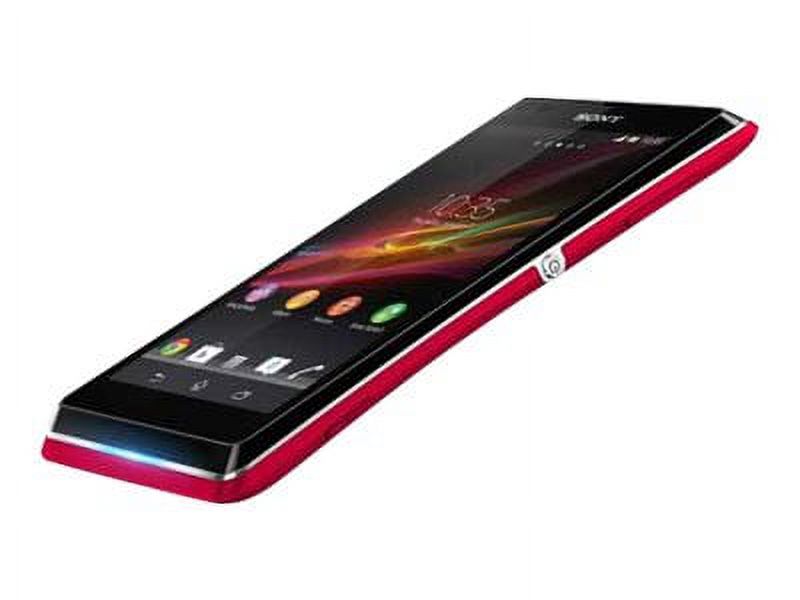 Sony XPERIA L - 3G smartphone - RAM 1 GB / Internal Memory 8 GB - microSD slot - 4.3" - 480 x 854 pixels - rear camera 8 MP - red - image 2 of 6