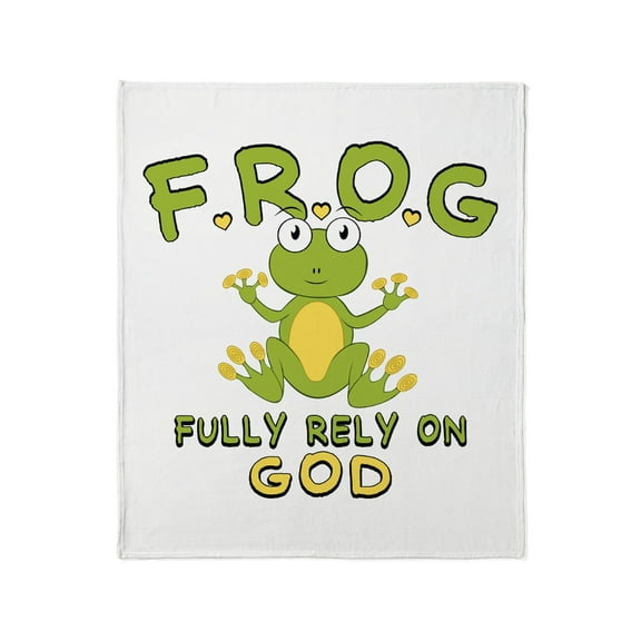 CafePress - Fully Rely On God Throw Blanket - Soft Fleece Throw Blanket, 50"x60" for All Ages