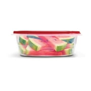 Rubbermaid TakeAlongs 11.7 Cup Food Storage Containers, Set of 2, Red