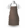 thumbnail image 3 of Geometric Apron, Contemporary Abstract Pattern with Contrast Colored Triangle Tiles, Unisex Kitchen Bib with Adjustable Neck for Cooking Gardening, Adult Size, Seal Brown and Cream, by Ambesonne, 3 of 4
