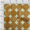 thumbnail image 2 of oneOone Rayon Brown Fabric Geometric Allover Doodled Polka Fabric For Sewing Printed Craft Fabric By The Yard 56 Inch Wide, 2 of 4