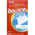 thumbnail image 2 of Bounce Dryer Sheets Laundry Fabric Softener, Fresh Linen Scent, 240 Count, 2 of 5