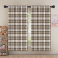 thumbnail image 5 of Blackout Kids Curtains,Brown and White Checkerboard Checkered Pattern Childrens Insulated Curtains Set Of 2,Bedroom Essentials,Toddler Room Decor 52"x63", 5 of 5
