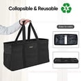 thumbnail image 3 of BALEINE Extra Large Utility Tote Bag for Pool Beach Laundry Storage, Black 2 pack, 3 of 6