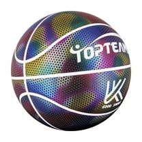 Infidev Basketball Holographic Reflective Basketball Indoor Outdoor Leather Basketball