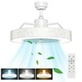 thumbnail image 1 of Costway 23" Ceiling Fan W/LED Light Adjustable Color 3 Speeds Remote Control, 1 of 9