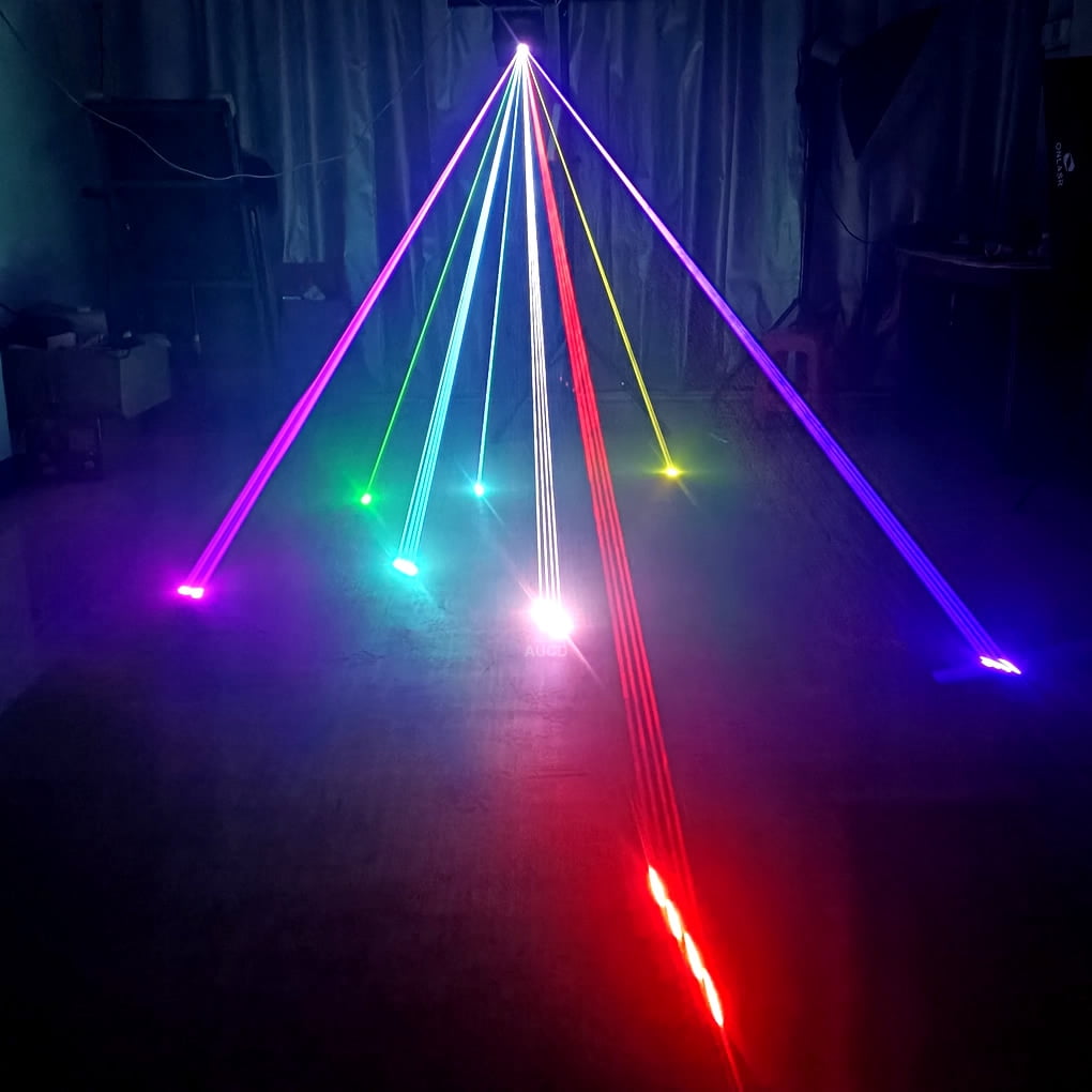 Pro Waterproof IP65 2W RGB Christmas Animation La ser Projector Lights + Apple iOS & Android Phone APP Beam DJ Party Show Stage Lighting