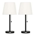 thumbnail image 3 of Bedside Table Lamps White Nightstand Lamp Set, 3 of 5