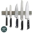 thumbnail image 2 of Maypes Stainless Steel Magnetic Knife Strip, Kitchen Wall Mount Tool Bar for Utensil Storage, 10 inch, 2 of 7