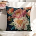 thumbnail image 6 of Bouquet flowers Linen toss pillowcase Decoration pillowcase Gift preferred 18x18" Cushion cover 1 set Sofa pillowcase Sofa bedroom living room car, 6 of 8
