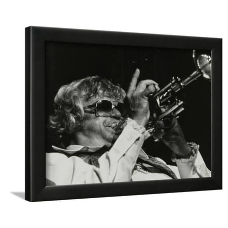 Maynard Ferguson Playing the Trumpet Framed Print Wall Art By Denis