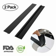 2Pcs 21 inches Silicone Stove Counter Gap Cover Seals Out Spills Between Counters, Appliances, Dryers, Stoves, Washing Machines