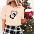thumbnail image 4 of Meichang Valentines Day T-Shirts pour Femmes, T-Shirts Graphiques Cœur en Bonbon, Hauts pour Femmes, Manches Courtes, Col Rond, T-Shirts de Printemps, 4 of 6
