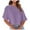 Purple, variant on Lmnyox Summer Casual T Shirt for Women Loose Short Sleeve Crew Neck Shirts Soft Solid Color Basic Tops