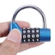 thumbnail image 2 of Candado de combinación portátil de 4 dígitos antirrobo para equipaje de maleta (azul) Ndcxsfigh  Libre de BPA, 2 of 8