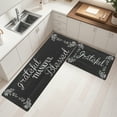 thumbnail image 6 of MeyJey Farmhouse Kitchen Rug Set of 2, Non-Slip Anti-Fatigue Waterproof Cushioned Mat for Kitchen, Dining & Laundry Room, 20"x31.5"+20"x59" Black, 6 of 13