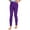 Dark Purple, variant on Girls' Compression Pants Stretchy Yoga Tights Athletic Running Sports Workout Active Dance Black 12