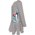 thumbnail image 4 of Girls Dress Stripe Long Sleeve Parrot School Uniform Jumper 8 Years, 4 of 8