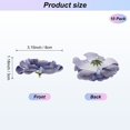 thumbnail image 3 of Uxcell 10-Pack Cabezas de Peonías Artificiales, Cabeza de Rosa de Seda Falsa para Boda/Ramo/Pared de Flores/Artesanías DIY [8cm, Azul Profundo], 3 of 7