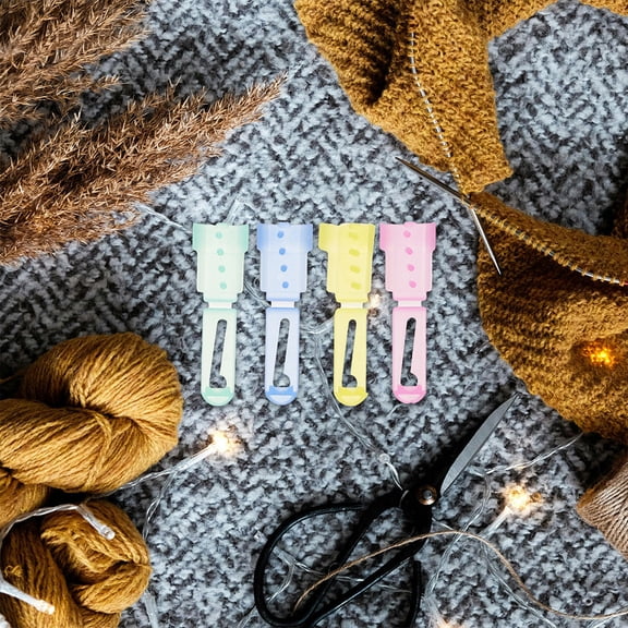 AURARMLET 15Pcs Plastic Crochet Accessories Yarn Guide Set for Knitting and Crochet Projects, Tools for Craft Enthusiasts