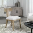 thumbnail image 2 of Uttermost Idris Coastal Solid Wood and Fabric Armless Chair in Natural Oak, 2 of 5