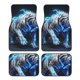 thumbnail image 1 of Balery Futuristic Blue Light White Tiger Juego de 4 Alfombrillas para Auto, Revestimientos de Caucho Resistente, Diseño Antideslizante, 1 of 7