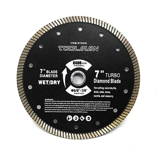 Toolman Precise Turbo Circular Saw Blade Wet or Dry Diamond Blade