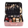 thumbnail image 5 of Caja de maquillaje cosmético profesional, caja de accesorios, caja de herramientas (tamaño medio, rosa 37 * 27 * 11cm), 5 of 5