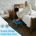 thumbnail image 6 of Plus Size Stepping Stool for Adults, 500 lbs Weight Capacity Extra Wide Bed Step Stool with Handle, 6 of 6