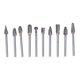 thumbnail image 3 of Lima Rotatoria, Cabeza De Molienda Resistente Al Desgaste 10 Piezas Para Madera Y Plástico Mgaxyff Plata Doble Corte (Caja Azul), 3 of 8