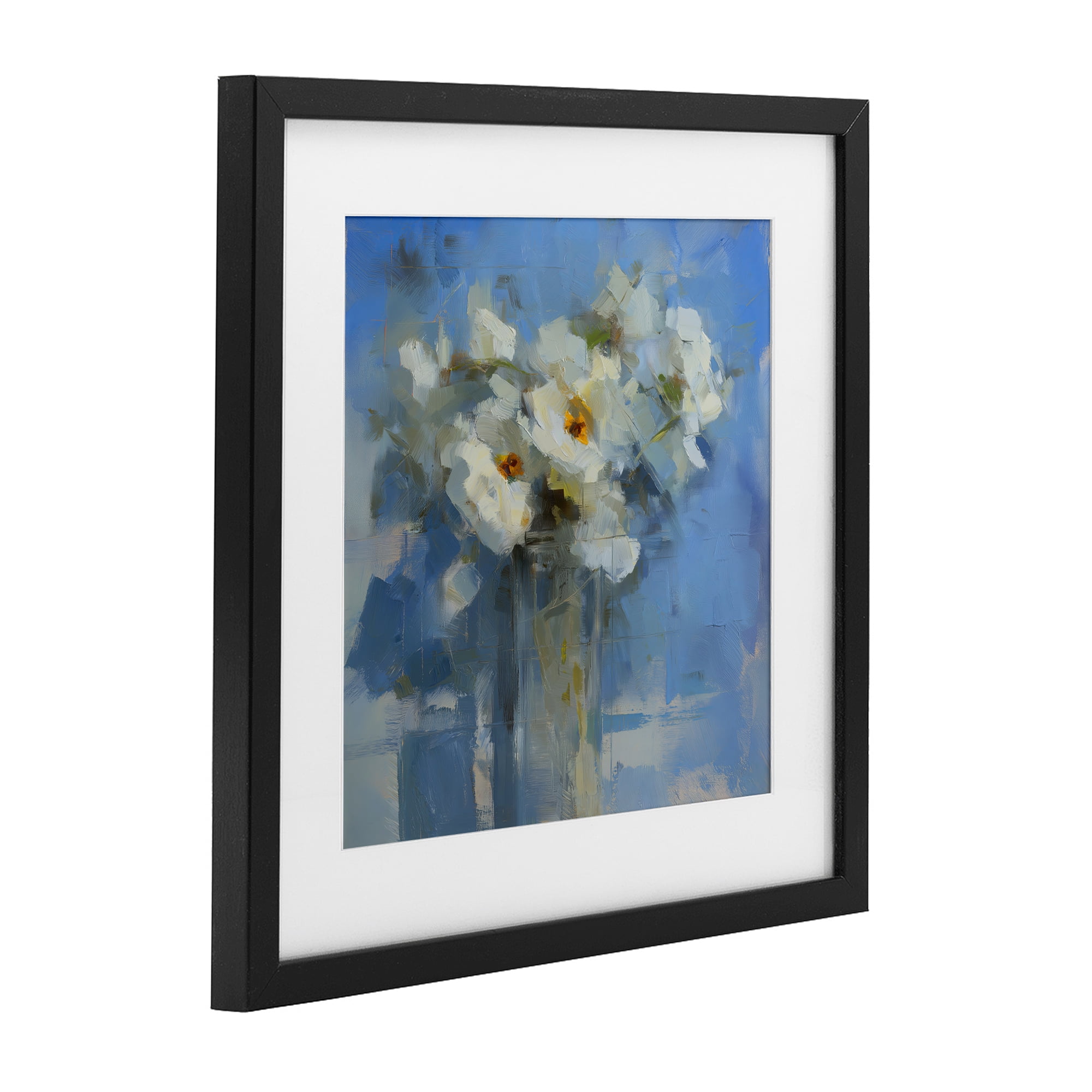 Stupell Industries Petals Remembered Abstract Black Framed Print Under Glass, design by Svetlana Aleynikova