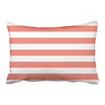 thumbnail image 1 of RYLABLUE Housses de Coussin Rectangulaires Rétro Corail Rayures Nautiques Extérieures Polyester 20 x 30 Pouces avec Fermeture Éclair Cachée Coussin Décoratif pour Canapé Maison, 1 of 1