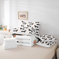 thumbnail image 5 of Feelyou Brown Dachshund Twin Bedding Sets 7-Piece, Cartoon Dog Pug Bedding Comforter Set, Cute Pet Paw Sheet Sets, Microfiber Bedroom Decorative, 5 of 7